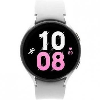 Samsung Galaxy Watch 5 44mm LTE Argento Cinturino Bianco Ricondizionato