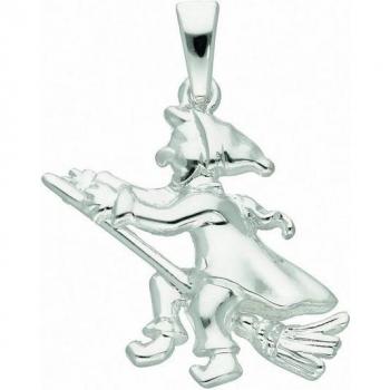 Silberschmuck Anhänger Hexe für Damen