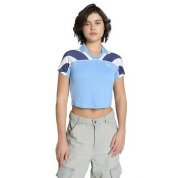 PUMA Damen Teamlight Blau Fußballshirt