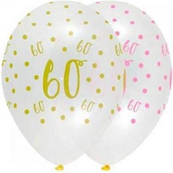 Creative 60th Birthday Balloons (Pack of 50)