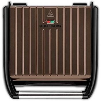 George Foreman Large Size Steel Grill with Non-Stick Coating, Dark Bronze