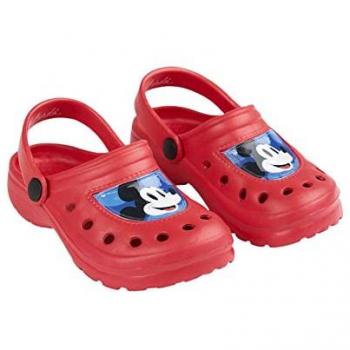 Zuecos Infantiles Mickey Mouse Rojos