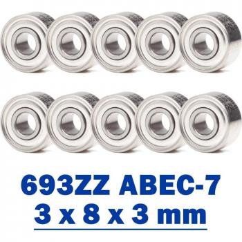 R‑830ZZ Mini Motor Bearing 10 unidades 3×8×4 mm