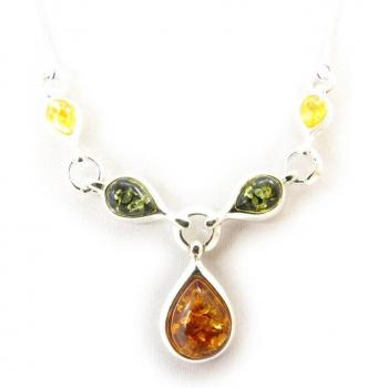 Les Trésors De Lily – Collier “Inspiration” (J5679) Ambra 3 Toni, Colore Misto