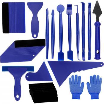 21-Piece Automotive Vinyl Wrap Tool Set