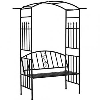 Outsunny Metal Garden Arbor Arch