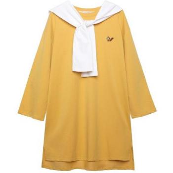 Autumn Cotton Terry Nursing Sweatshirt with Squirrel Embroidery Plus Size for Postpartum 9099