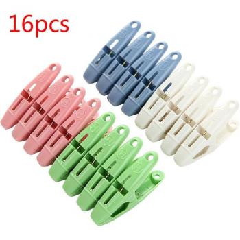 16pcs Household Clothespins for Hanging