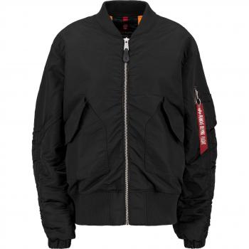 Alpha Industries CWU MA-1 Bomber Jacket Black for Women L-XL