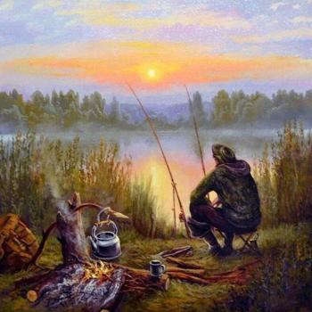 Angler 5D Full Round Diamond Art Kit