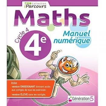 Manuel numérique iParcours maths cycle 4