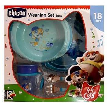 Set Svezzamento Azzurro 44 Gatti 18m+ Chicco