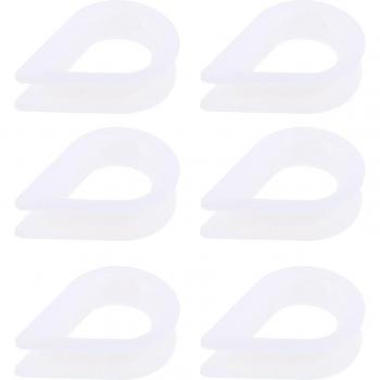 Nylon maritime blanc 8 mm – série de 6 yeux à molette pour bateau