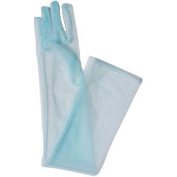 Gants de mariage bleutés clairs