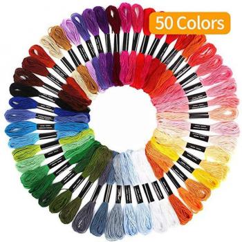 Rainbow Color Embroidery Threads