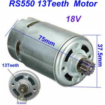 Remplacement d’Engrenage 13T RS550 18 V – Moto BOSCH GSR, Brosse Carbone Magnétique