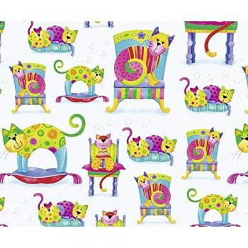 5 Blatt Ludwig Bähr Transparentpapier Happy Kitty 115g A4