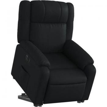 Fauteuil Relaxation Électrique Noir PVC DEC028461