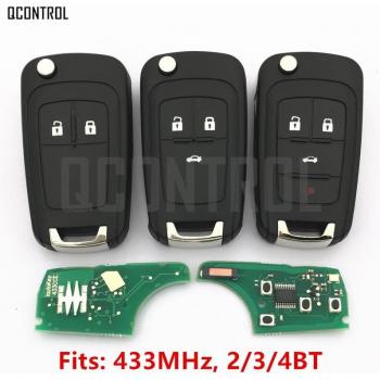 Télécommande QCONTROL 2/3/4 boutons 433MHz pour Chevrolet Malibu Cruze Aveo Spark Sail