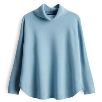 Someday Pullover TARIANA, Rollkragen, hellblau, Größe S