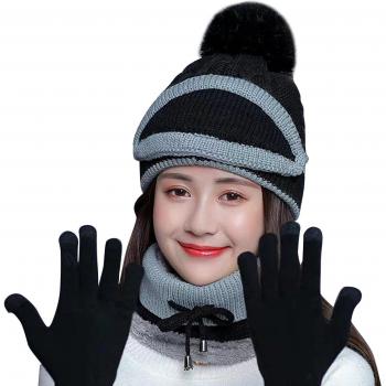Accessoires d'hiver femme : écharpe, bonnet, gants