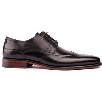 Simon Carter Men's Black Burrow Brogue Shoes