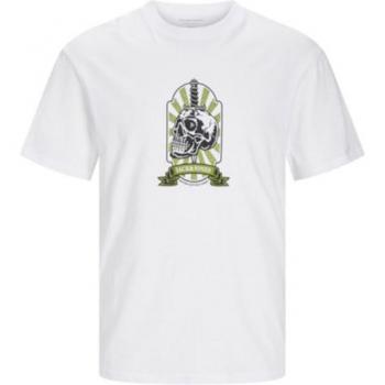 Jack&Jones T-Shirt Seven Skull 12262491 Weiß Regular Fit S male