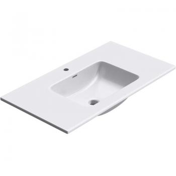 Vasque Encastrée Sogood Colossum 02 – Blanc, Fonte Minérale – 90 × 48 × 12 cm