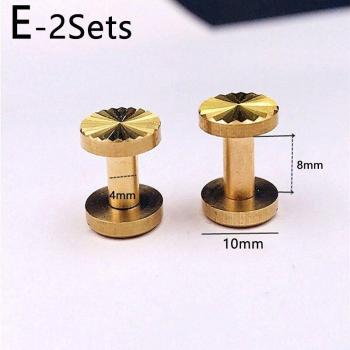 Brass Studs for Wallet and Belt Decoration