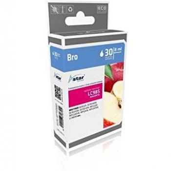Astar AS15987 Tintenpatrone kompatibel zu BROTHER LC985 LC985M, 260 Seiten, magenta