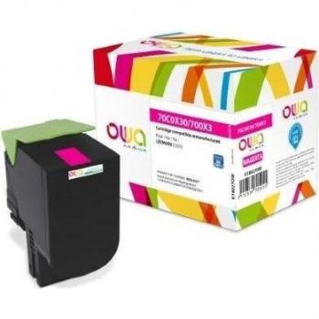 Toner OWA 90g Magenta Remanufacturé pour Lexmark CS510de, CS510dte