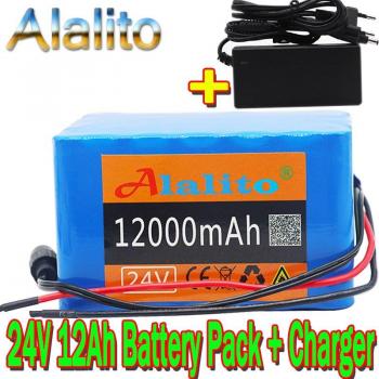 Alalito Batería de Litio 6s5p 25,2V 12000mAh con Cargador