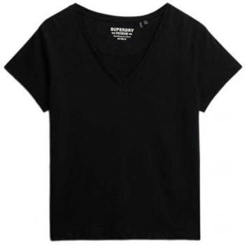 Superdry Studio Black – T-shirt Ricamata