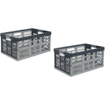 2er Set Profi-Faltboxen 45 L für den täglichen Gebrauch
