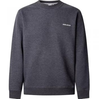Pepe Jeans Sweatshirt Modell 'DAMIAN' in meliertem Schwarz