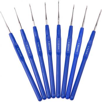 8pcs Soft Grip Crochet Hooks for Knitting and Sewing