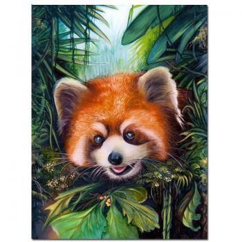 5‑Dimensional Brown Bear Diamond Art – Full Circle 20×30 cm