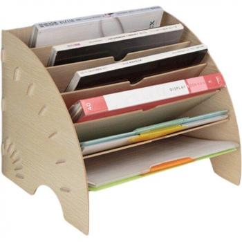 Multifunctional Wooden File Organizer