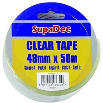 SupaDec Clear Sealing Tape 48mm x 50m