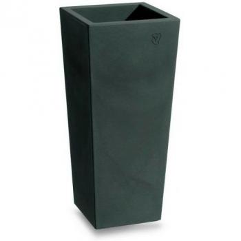 Vaso Moderno Quadro Alto 85 cm Grigio Fumo