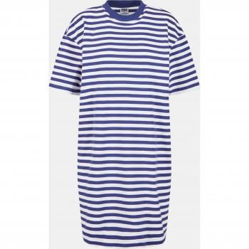 URBAN CLASSICS Damen Oversized Streifen Tee Kleid
