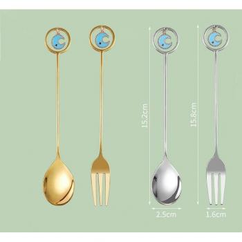 IJs Roeren Lepel Set voor Taart en Dessert