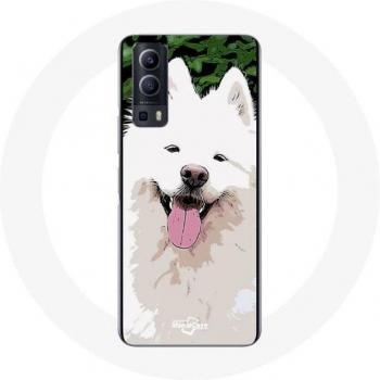 Vivo Y72 White Dog Breed Case