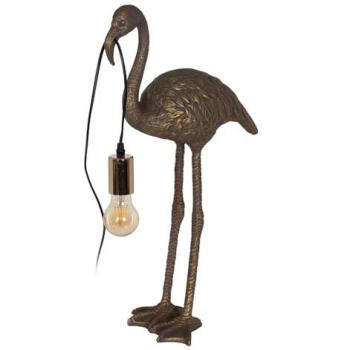 Lámpara Flamingo Dorado Poliresina 40 W 37 x 19 x 59 cm