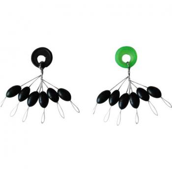 Appâts Spinner en caoutchouc noir pour pêche à la mouche