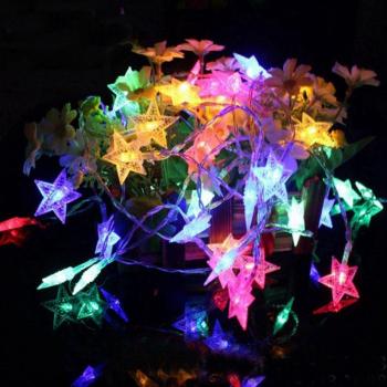 Étoile Lumineuse 20 LED 2m USB Chaîne Décoration