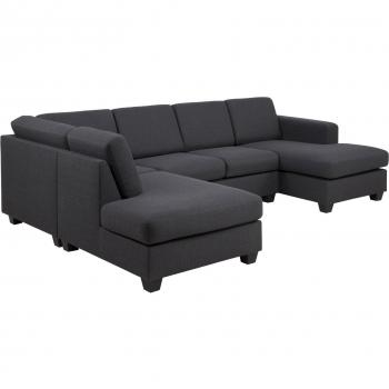 PKline Eckenmöbel Chaiselounge in Anthrazit