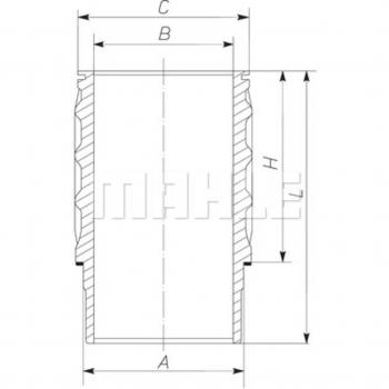 Camicia cilindro Mahle 061 WN 27 01