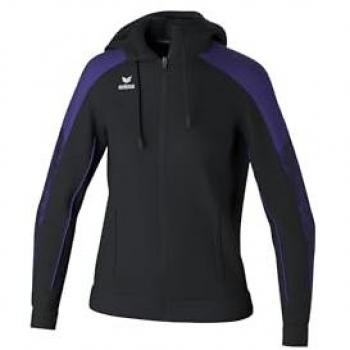 Erima Women's Black/Ultra Violet Hoodie Jacket