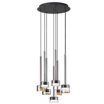 Mantra Suspension en verre multicolore